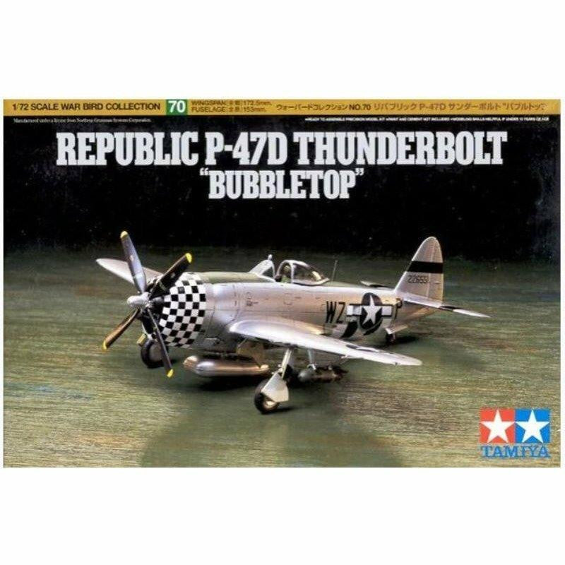 Tamiya 1/72 P-47D Bubbletop Thunderbolt 60770